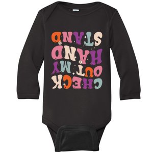 Check Out My Handstand Funny Gymnastics Baby Long Sleeve Bodysuit