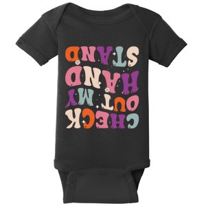 Check Out My Handstand Funny Gymnastics Baby Bodysuit