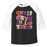 Check Out My Handstand Funny Gymnastics Toddler Fine Jersey T-Shirt