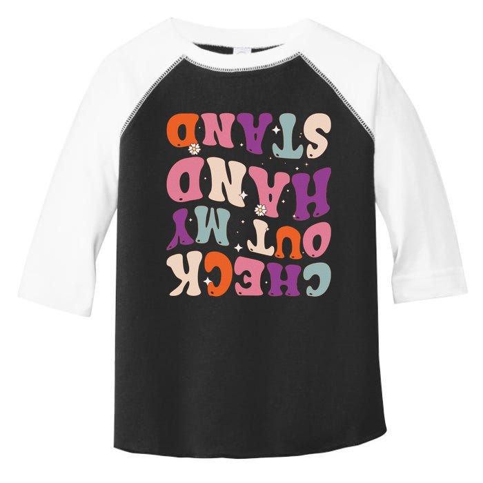Check Out My Handstand Funny Gymnastics Toddler Fine Jersey T-Shirt