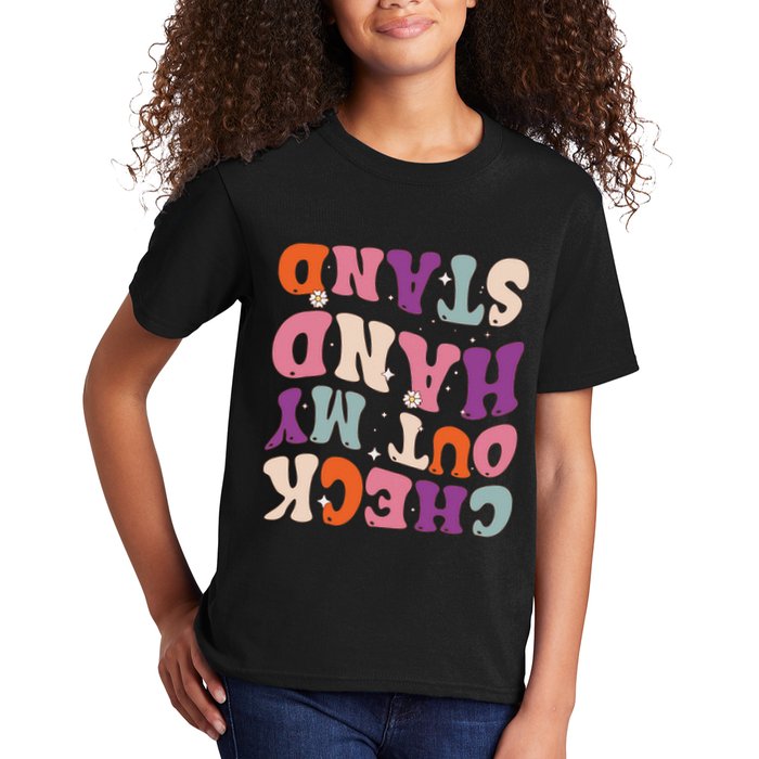 Check Out My Handstand Funny Gymnastics Kids T-Shirt