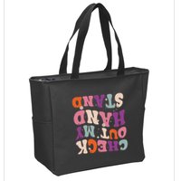 Check Out My Handstand Funny Gymnastics Zip Tote Bag
