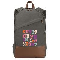 Check Out My Handstand Funny Gymnastics Cotton Canvas Backpack