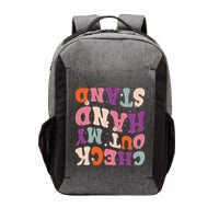 Check Out My Handstand Funny Gymnastics Vector Backpack
