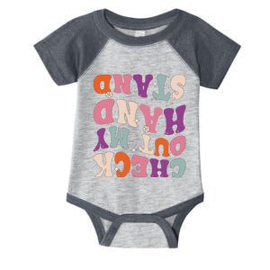 Check Out My Handstand Funny Gymnastics Infant Baby Jersey Bodysuit