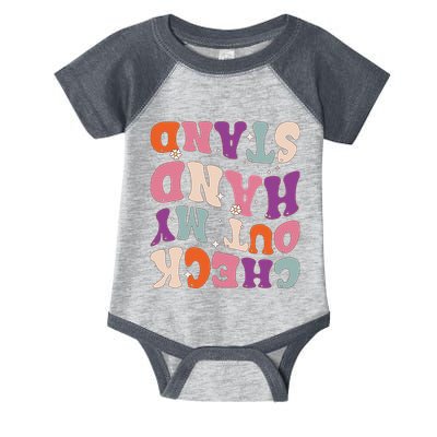 Check Out My Handstand Funny Gymnastics Infant Baby Jersey Bodysuit