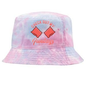 Check Out My Funbags Bean Bags Toss Cornhole Player Tie-Dyed Bucket Hat