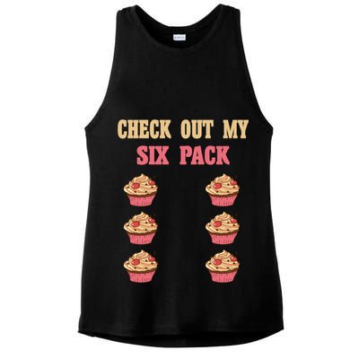 Check Out My Six 6 Pack Cupcake Weightlifting 'S 'S Meaningful Gift Ladies PosiCharge Tri-Blend Wicking Tank