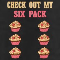 Check Out My Six 6 Pack Cupcake Weightlifting 'S 'S Meaningful Gift 7 Panel Mesh Trucker Snapback Hat