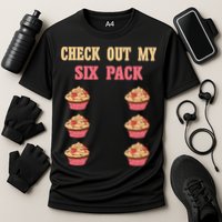 Check Out My Six 6 Pack Cupcake Weightlifting 'S 'S Meaningful Gift Cooling Performance Crew T-Shirt