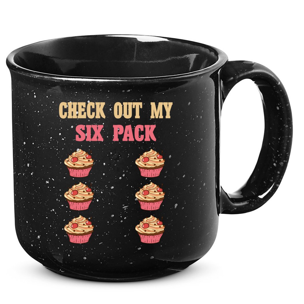 Check Out My Six 6 Pack Cupcake Weightlifting 'S 'S Meaningful Gift 15oz Campfire Ceramic Mug