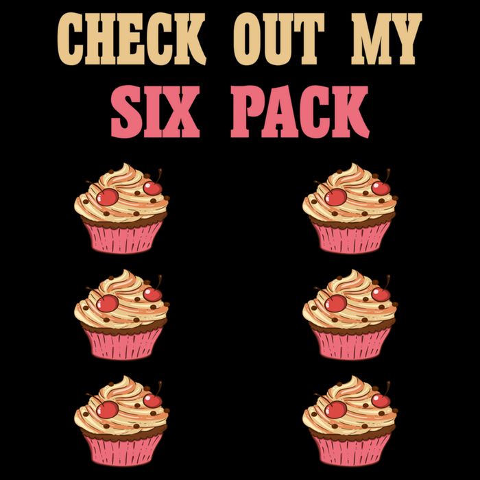 Check Out My Six 6 Pack Cupcake Weightlifting 'S 'S Meaningful Gift Drawstring Bag