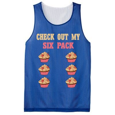 Check Out My Six 6 Pack Cupcake Weightlifting 'S 'S Meaningful Gift Mesh Reversible Basketball Jersey Tank