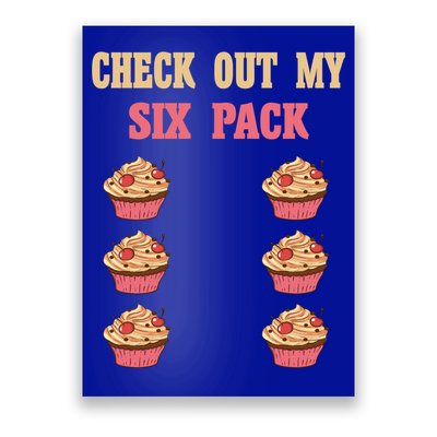 Check Out My Six 6 Pack Cupcake Weightlifting 'S 'S Meaningful Gift Poster