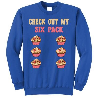 Check Out My Six 6 Pack Cupcake Weightlifting 'S 'S Meaningful Gift Tall Sweatshirt