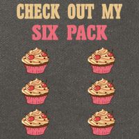 Check Out My Six 6 Pack Cupcake Weightlifting 'S 'S Meaningful Gift Cotton Canvas Backpack