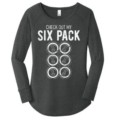 Check Out My Six Pack Women's Perfect Tri Tunic Long Sleeve Shirt