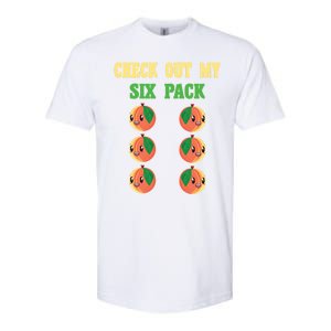 Check Out My Six 6 Pack Peach Weightlifting 'S 'S Cool Gift Softstyle CVC T-Shirt