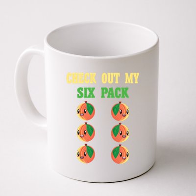 Check Out My Six 6 Pack Peach Weightlifting 'S 'S Cool Gift Coffee Mug