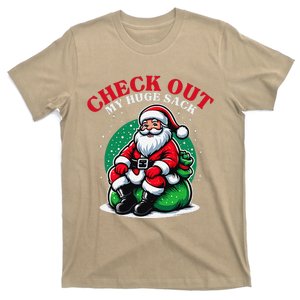 Check Out My Huge Sack Santa Christmas 2024 Funny Christmas T-Shirt