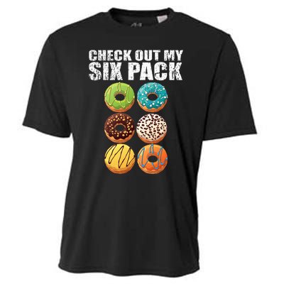 Check Out My Six Pack Donut Funny Gym Cooling Performance Crew T-Shirt