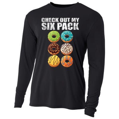 Check Out My Six Pack Donut Funny Gym Cooling Performance Long Sleeve Crew