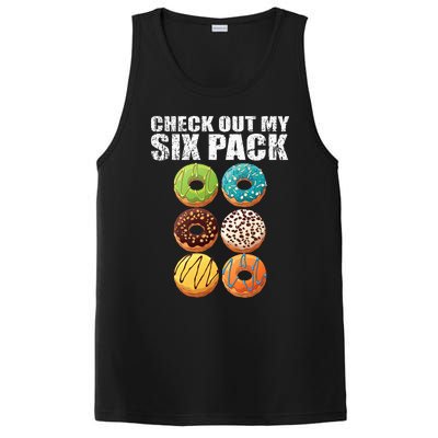 Check Out My Six Pack Donut Funny Gym PosiCharge Competitor Tank