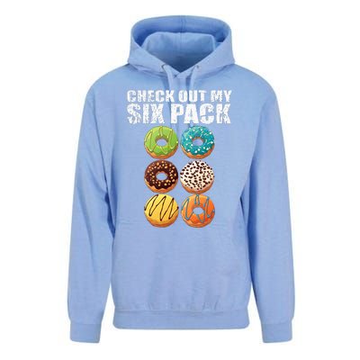 Check Out My Six Pack Donut Funny Gym Unisex Surf Hoodie