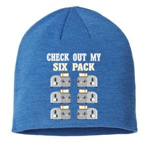 Check Out My Six 6 Pack Toasted Bread Weightlift Gift Sustainable Beanie