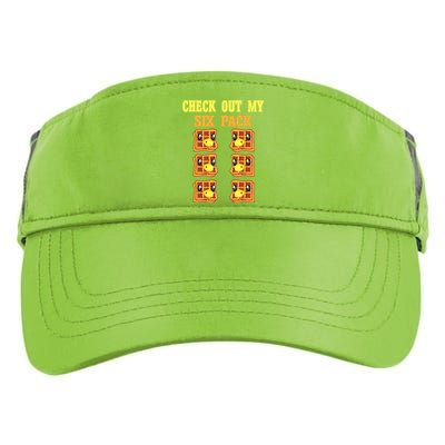 Check Out My Six 6 Pack Waffle Weightlifting 'S 'S Great Gift Adult Drive Performance Visor