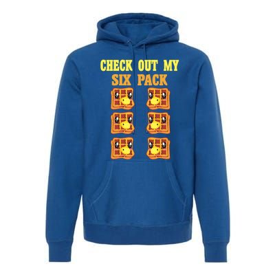 Check Out My Six 6 Pack Waffle Weightlifting 'S 'S Great Gift Premium Hoodie