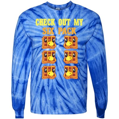 Check Out My Six 6 Pack Waffle Weightlifting 'S 'S Great Gift Tie-Dye Long Sleeve Shirt