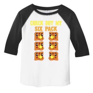 Check Out My Six 6 Pack Waffle Weightlifting 'S 'S Great Gift Toddler Fine Jersey T-Shirt