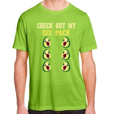 Check Out My Six 6 Pack Avocado Weightlifting 'S 'S Funny Gift Adult ChromaSoft Performance T-Shirt