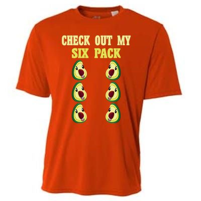 Check Out My Six 6 Pack Avocado Weightlifting 'S 'S Funny Gift Cooling Performance Crew T-Shirt