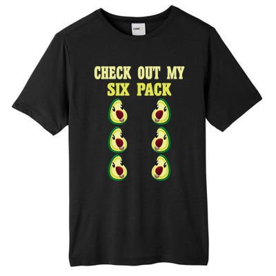 Check Out My Six 6 Pack Avocado Weightlifting 'S 'S Funny Gift Tall Fusion ChromaSoft Performance T-Shirt