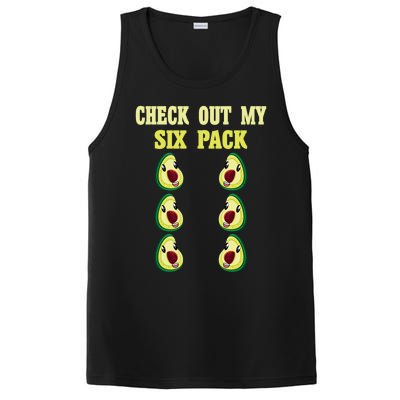 Check Out My Six 6 Pack Avocado Weightlifting 'S 'S Funny Gift PosiCharge Competitor Tank