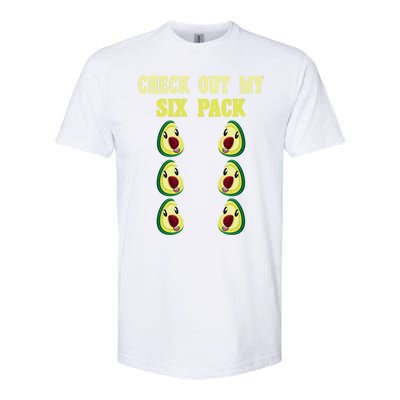 Check Out My Six 6 Pack Avocado Weightlifting 'S 'S Funny Gift Softstyle CVC T-Shirt