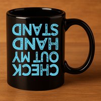 Check Out My Handstand Funny Gymnastics Gift Boy Girl 11oz C Handle Ceramic Mug