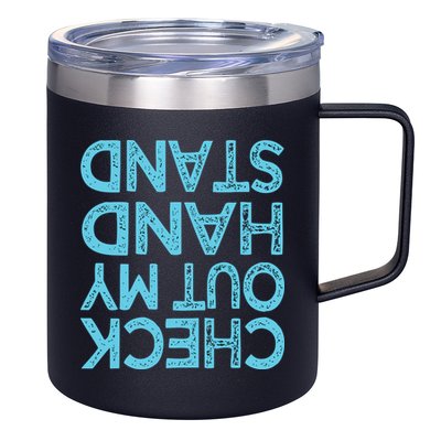 Check Out My Handstand Funny Gymnastics Gift Boy Girl 12oz Stainless Steel Coffee Mug