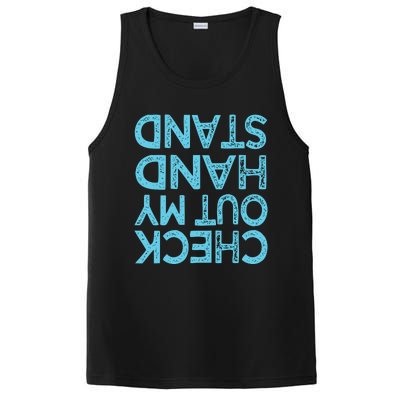 Check Out My Handstand Funny Gymnastics Gift Boy Girl PosiCharge Competitor Tank