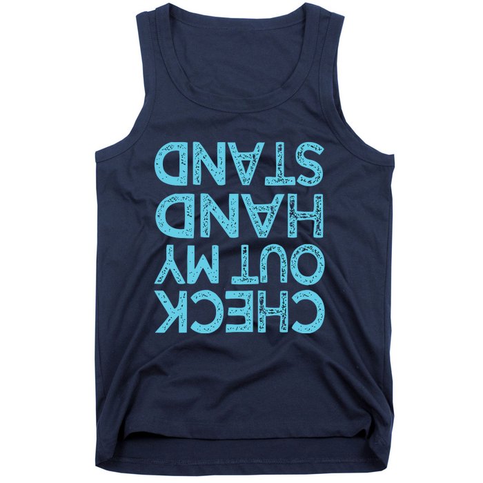 Check Out My Handstand Funny Gymnastics Gift Boy Girl Tank Top