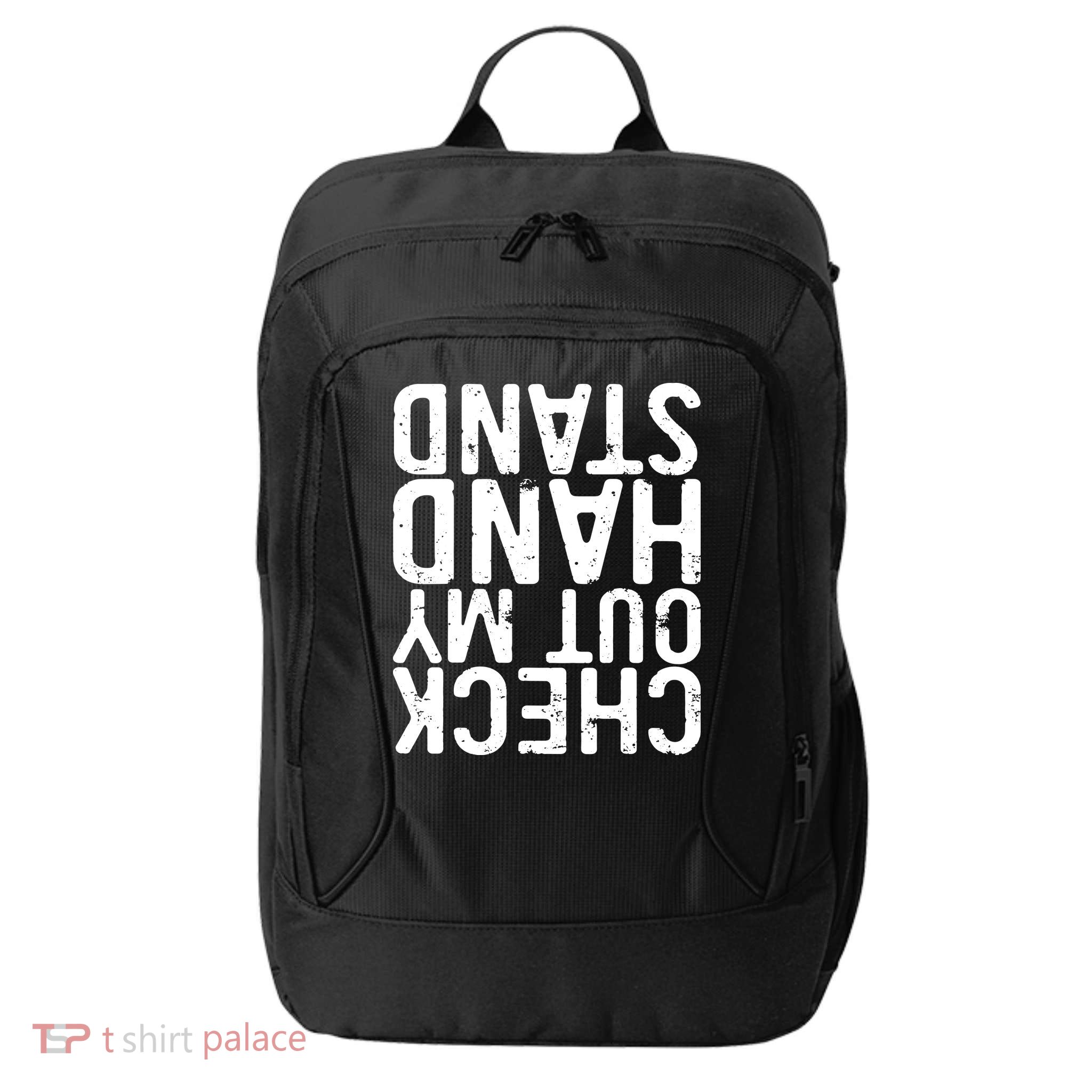 Check Out My Handstand Funny Gymnastics City Backpack