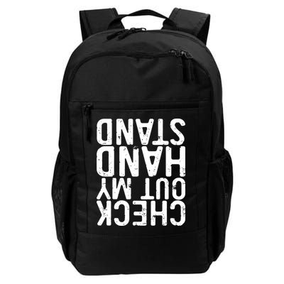 Check Out My Handstand Funny Gymnastics Backpack