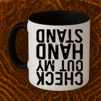 Check Out My Handstand Funny Gymnastics Mug