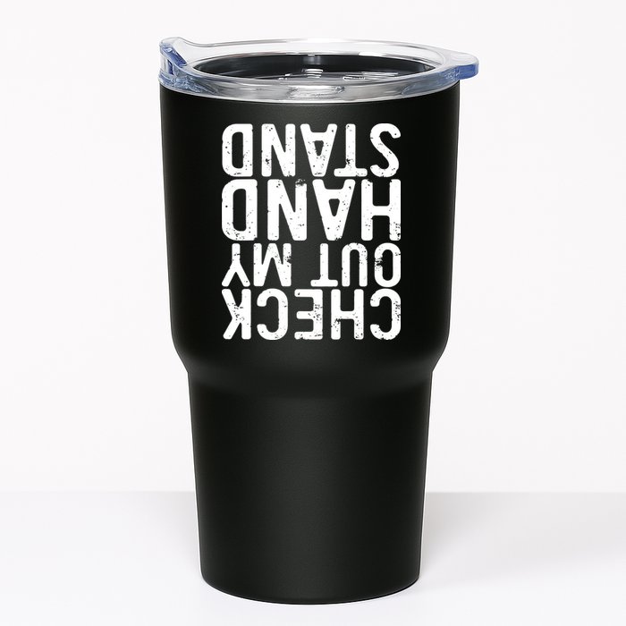Check Out My Handstand Funny Gymnastics Tumbler