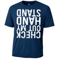 Check Out My Handstand Funny Gymnastics Cooling Performance Crew T-Shirt