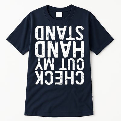 Check Out My Handstand Funny Gymnastics Tall T-Shirt