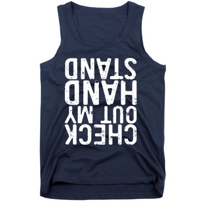 Check Out My Handstand Funny Gymnastics Tank Top