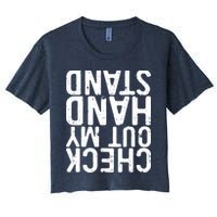 Check Out My Handstand Funny Gymnastics Crop Top